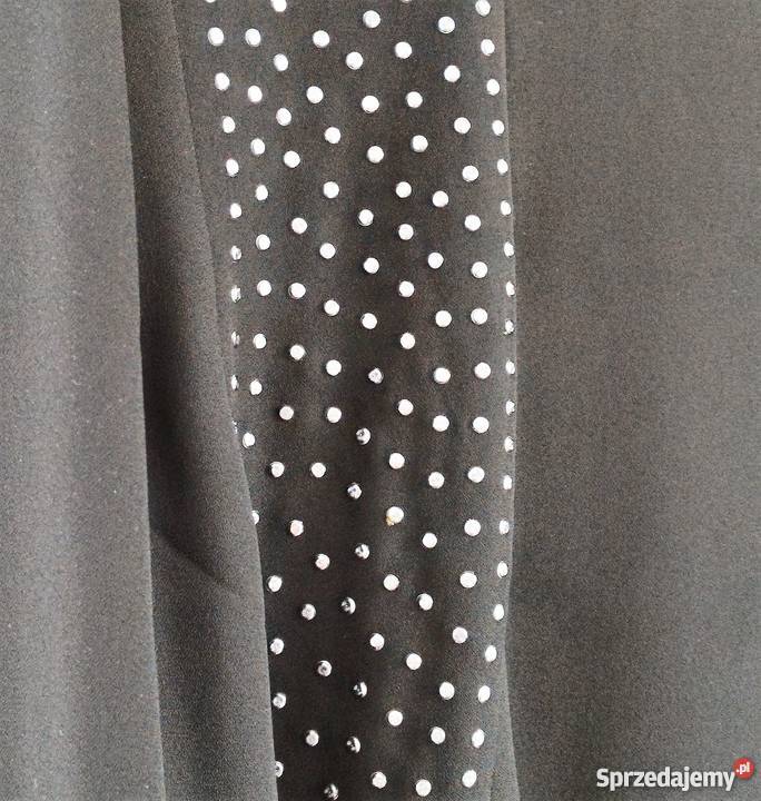 Czarna bluzka tunika HM L 40 lekka zwiewna nity Szczecin sprzedam