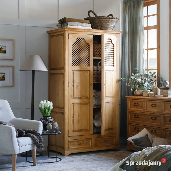 Drewniana szafa w stylu boho SZY07 sprzedam