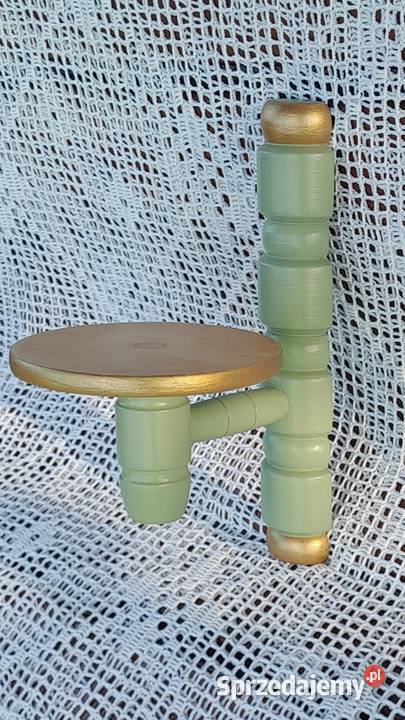 Świeżo odnowione kwietniki świeczniki drewniane Rzeszów