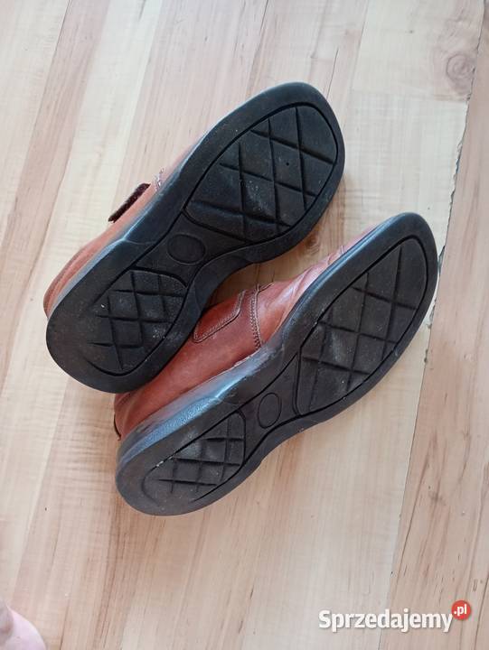 buty męskie skórzane 41 brązowe