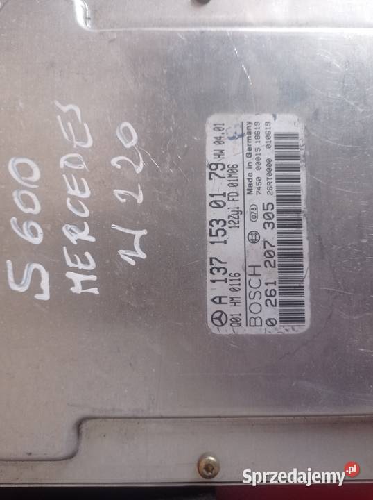 Mercedes w220 s600 sterownik komputer stacyjka Włocławek sprzedam