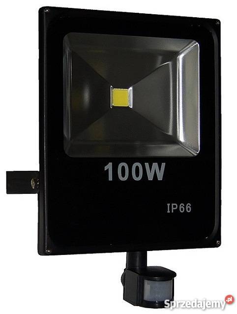 NAŚWIETLACZ LED 100W CZUJNIK RUCHU IP66 HALOGEN Przasnysz