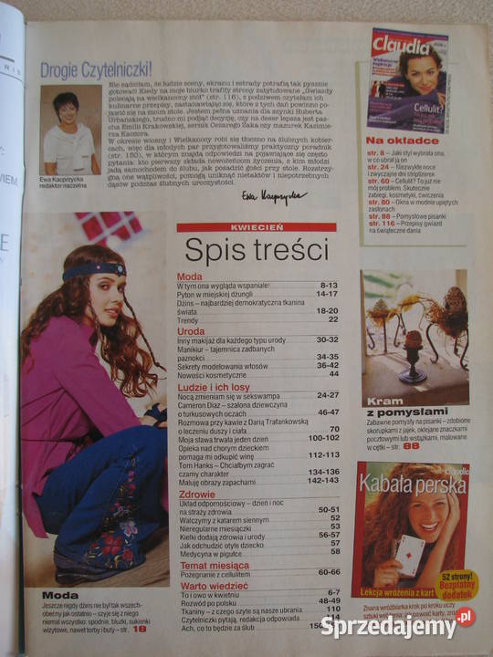 Magazyn Claudia miesięcznik z lat 1997 2013