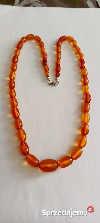 Naszyjnik bursztyn bałtycki oliwki vintage Białystok