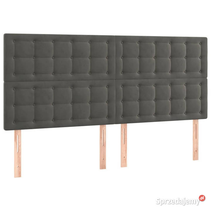Zagłówek do łóżka z LED ciemnoszary 180x5x118128 Warszawa