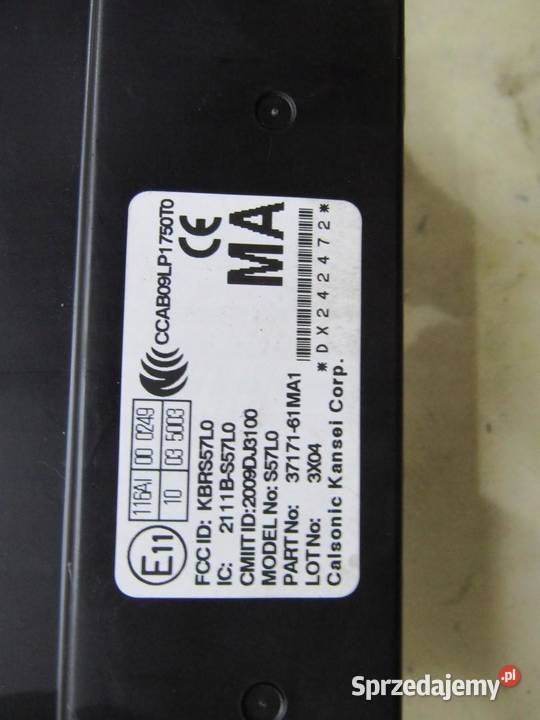 MODUŁ STEROWNIK 2111BS57L0 SUZUKI SX4 SCROSS lubelskie sprzedam