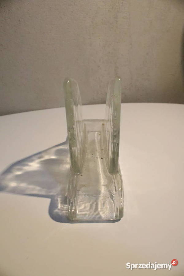 Serwetnik szklany Hortensja PRL Wrocław sprzedam