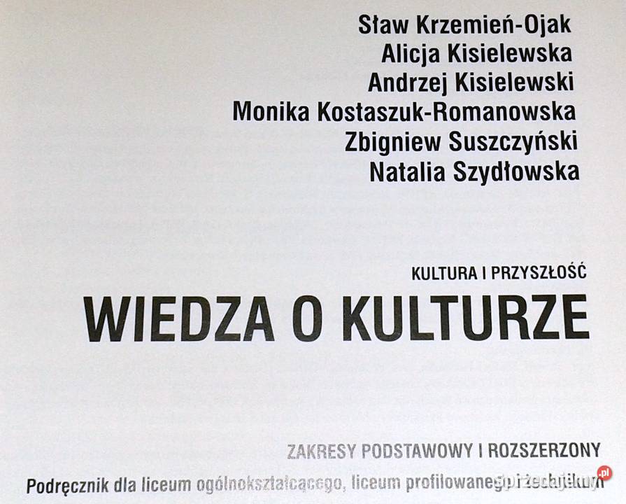Wiedza o kulturze Kultura i przyszłość S Olejak Chełm