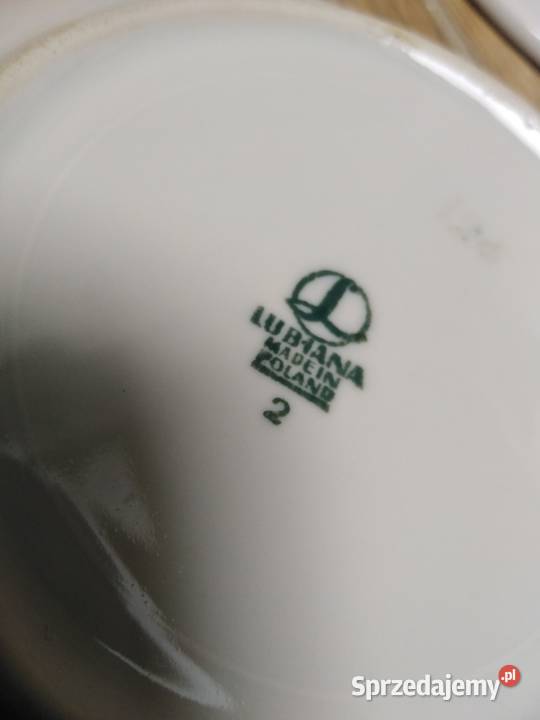 Spodki filiżanek Lubiana biały pomorskie Nowa Karczma