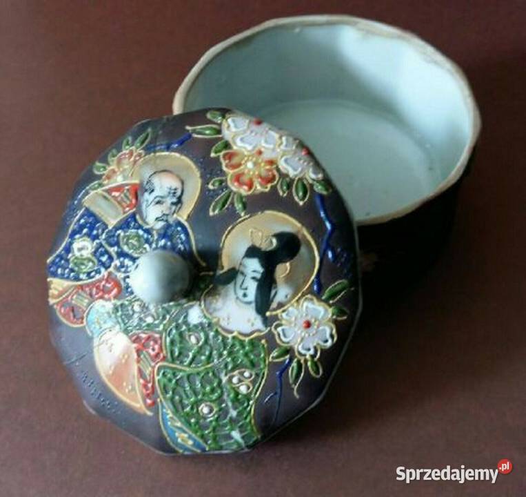 Antyk Pudełko na Biżuterię Satsuma Okres Meiji Antyki pomorskie Gdańsk sprzedam