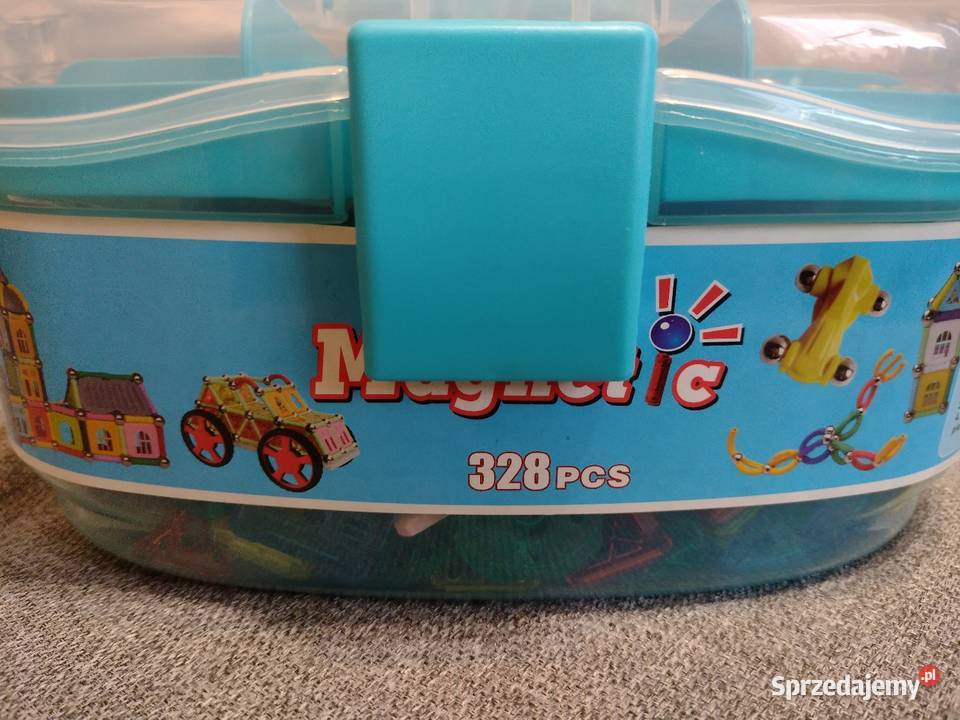 Klocki magnetyczne 328 elementów Dąbrowa Górnicza