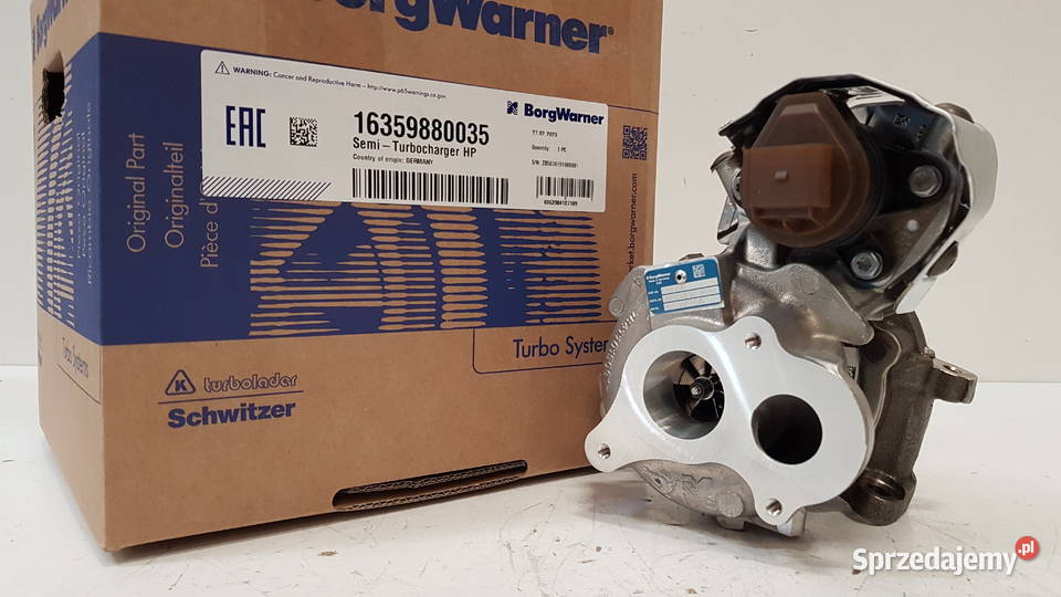 Turbosprężarka firmy BorgWarner KKK 16359880035