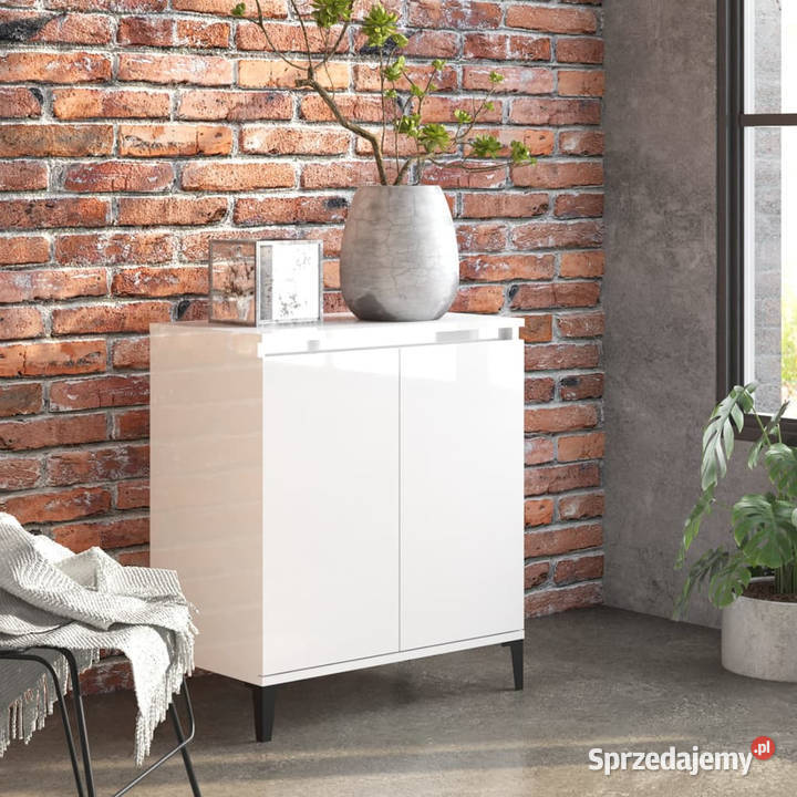 Szafka biała z połyskiem 60x35x70 materiał Warszawa