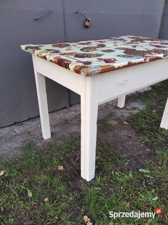 OKAZJA Stół Kuchenny z Szufladą Na Miski z śląskie Zabrze