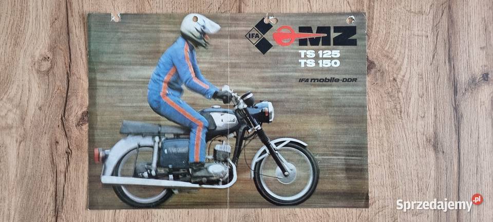 Prospekt mz Ts 150 TS 125 Rok wydania 1980 Siedlce sprzedam
