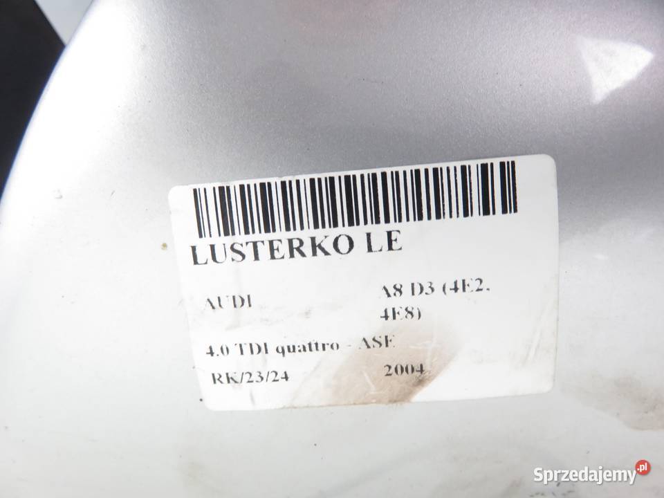 LUSTERKO LEWE AUDI A8 D3 LY7W 12 PIN EUROPA Lusterka zewnętrzne