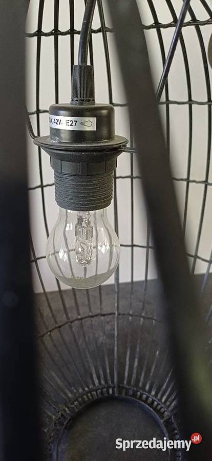 Lampa metalowa czarna wisząca sprzedam