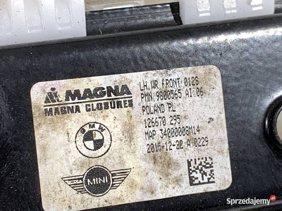 PODNOŚNIK SZYBY LEWY PRZÓD MINI COUNTRYMAN R60 podkarpackie