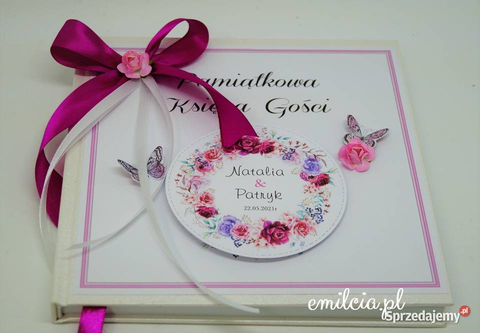 Księga Gości Album kolor Czerwień Biel Zieleń Uniseks Zielona Góra