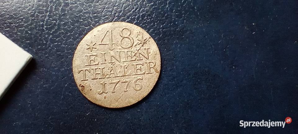 Stare monety 148 talara 1776 Niemcy srebro Lesko