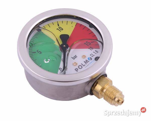 Manometr glicerynowy M63 016 bar gwint M12x15 Do opryskiwaczy Olsztyn