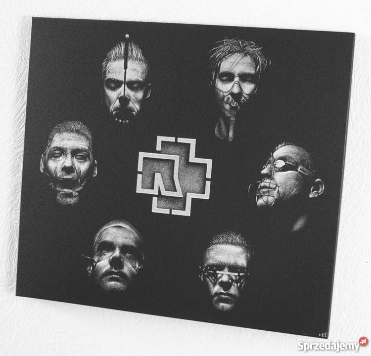 Rammstein Obraz ręcznie grawerowany w blasze Sandomierz sprzedam