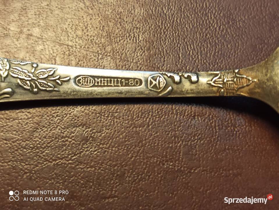 posrebrzane sztućce CCCP 21 wielkopolskie Gniezno