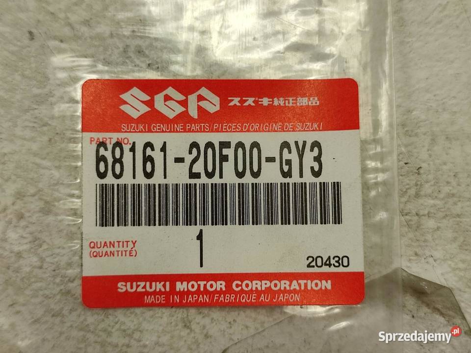 NAKLEJKA SV 650 ZADUPEK PR STR SUZUKI SV 650 Emblematy lubelskie sprzedam