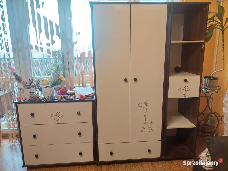 KLUPŚ Meble dziecięce komplet szafa komoda regał Żary