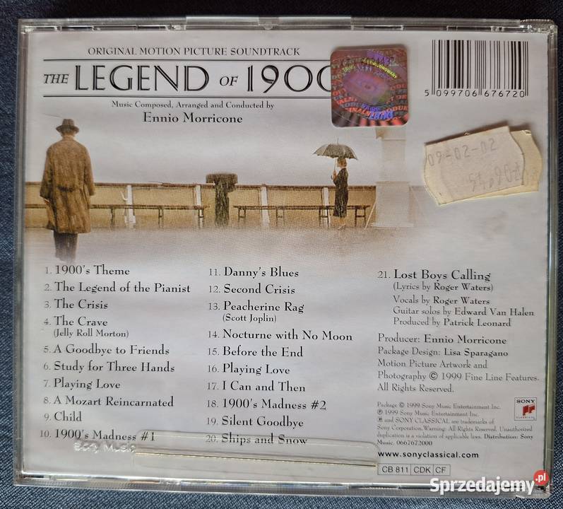 Ennio Morricone The legend of 1900 CD Kraków