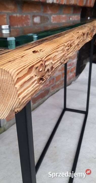 Konsola do przedpokoju i salonu stare drewno 82cm mazowieckie Kamieńczyk sprzedam