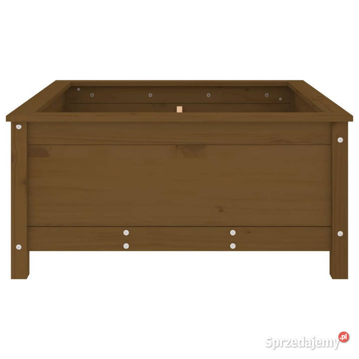 Donica ogrodowa miodowy brąz 825x825x39 drewno Warszawa