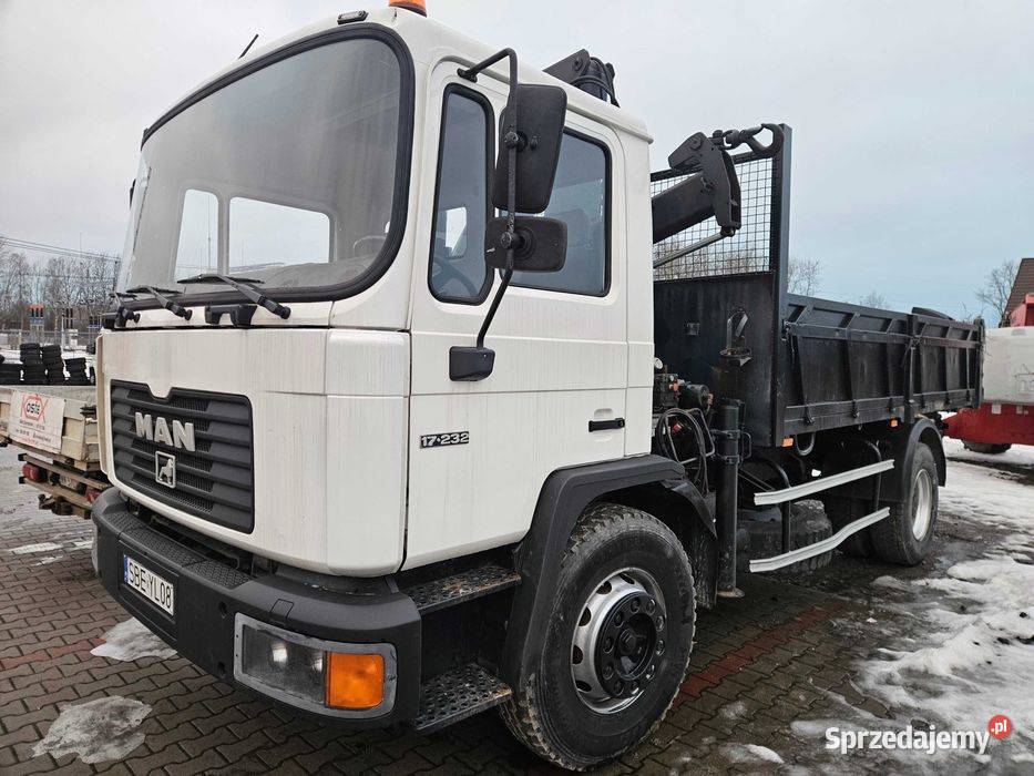 MAN 17232 F2000 wywrotka Hds Hiab Mińsk Mazowiecki sprzedam