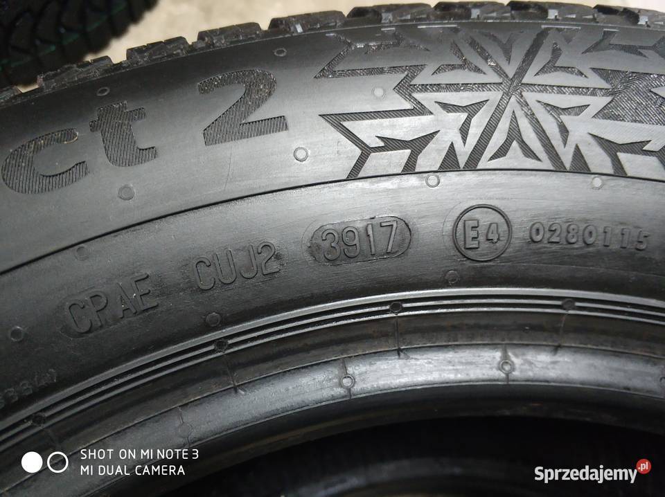 Opony CONTINENTAL ICECONTACT 2 19565r15TXL 6mm sprzedam