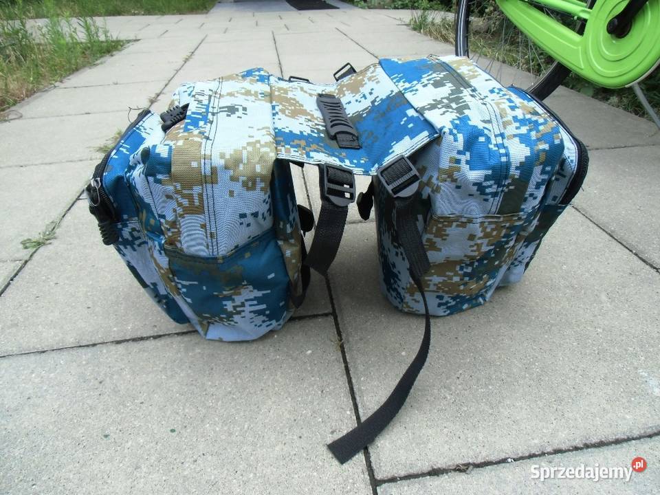 Sakwa NOWA 2 kom material wodoodporny Retro Warszawa