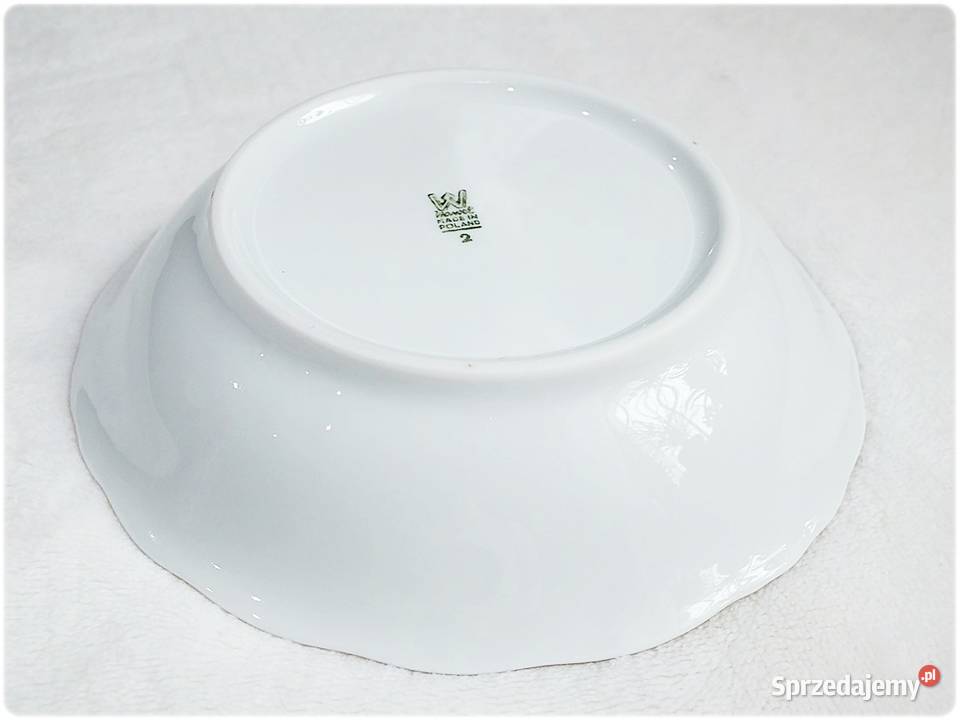 Stara Salaterka Porcelana Wałbrzych 13 Talerzyk biały lubuskie Żary