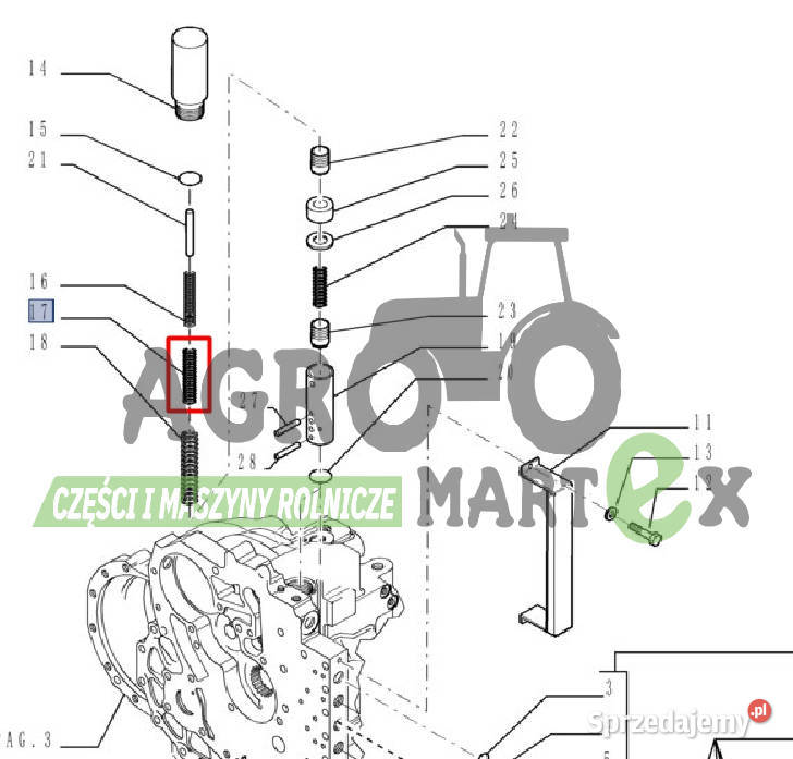 219321A1 76086337 153214714 SPRĘŻYNA CNH Wichrów