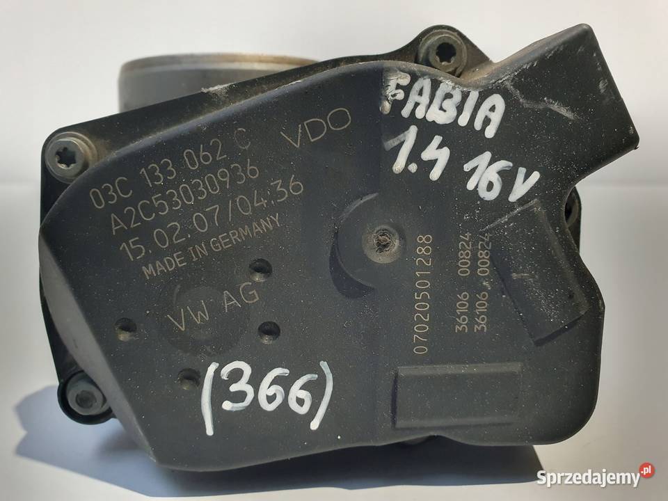 PRZEPUSTNICA Skoda Fabia II 14 16V 03C133062C