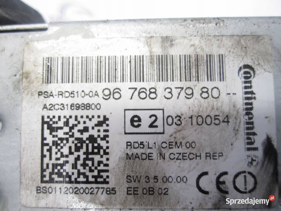 CITROEN C4 II B7 radio CD 9676837980 świętokrzyskie