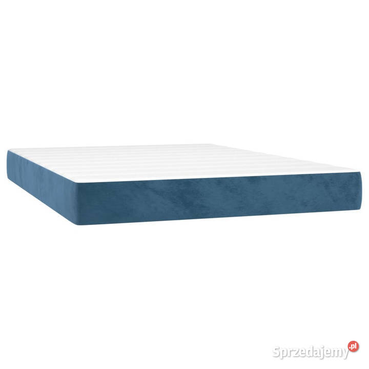 Łóżko kontynentalne materac i LED niebieski 128cm mazowieckie