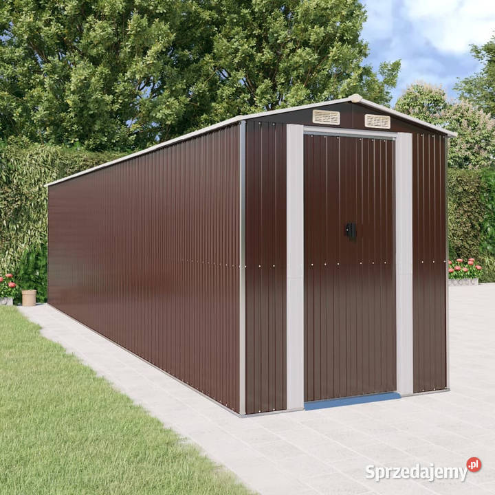 Szopa ogrodowa ciemny brąz192x772x223 stal Pozostałe mazowieckie sprzedam