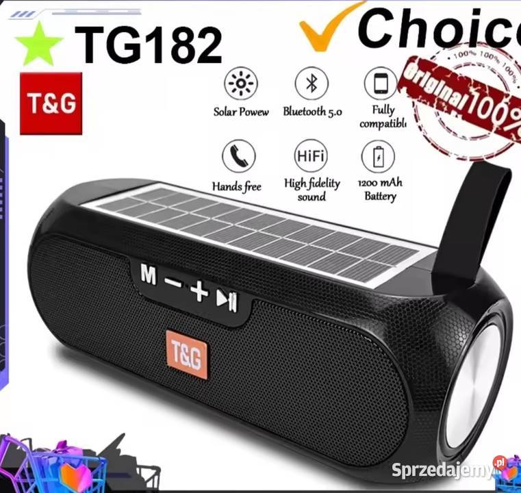 Głośnik solarny BT z radiem FM świetny Krotoszyn
