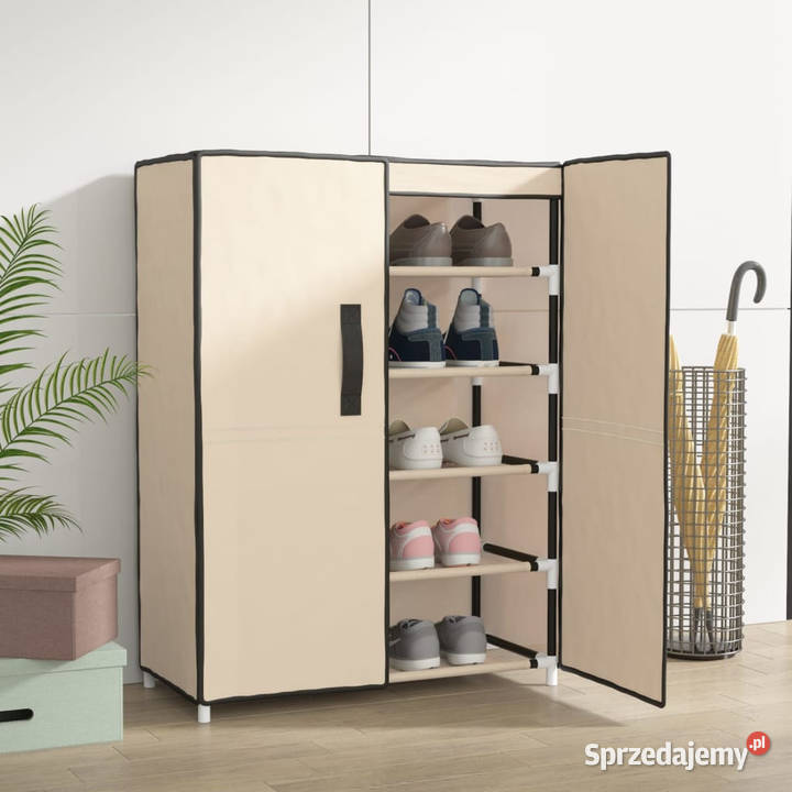Szafka na buty kremowa 60x28x90 materiałowa Warszawa