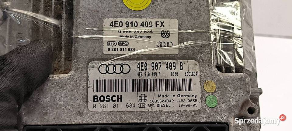 KOMPUTER AUDI A8 D3 4E0910409FX Lipno