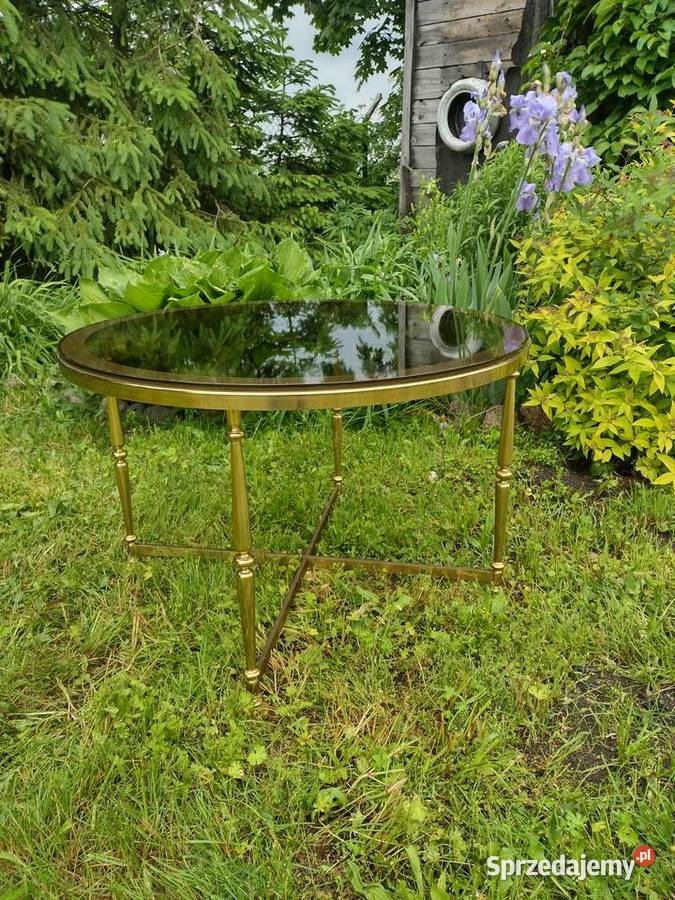 Mosiężny stolik kawowy Chojnice