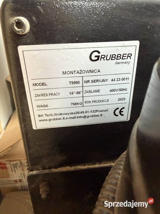 montażownica Łąck sprzedam