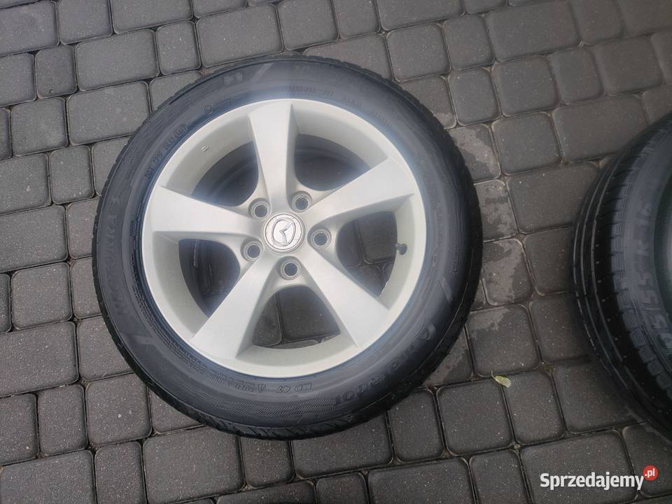 Mazda 3 felgi aluminiowe 5x1143 z oponami sprzedam