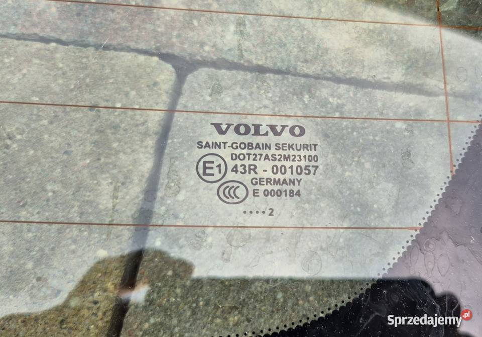 Szyba tylnej klapy VOLVO V60 II 201018 Łódź sprzedam