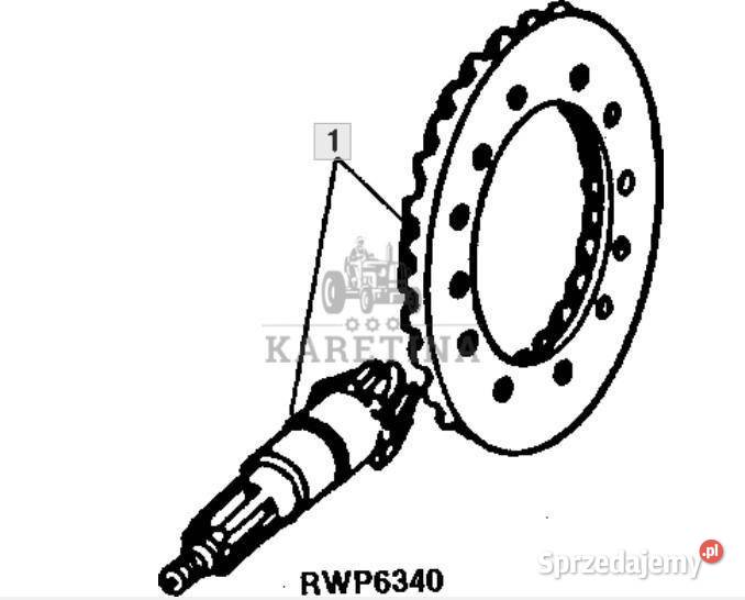 John Deere 8110 8210 8310 8410 Atak Zębatka Koło Pozostałe Jastrzębniki