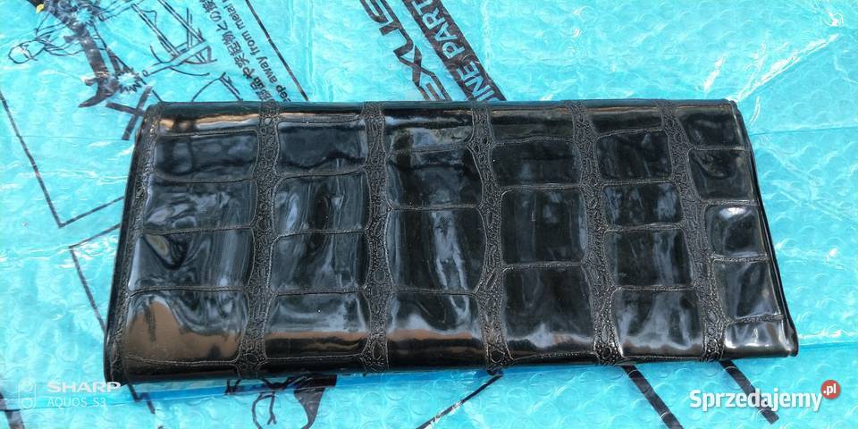 Torebka damska Kopertówka czarna Vintage PRL łódzkie Łódź